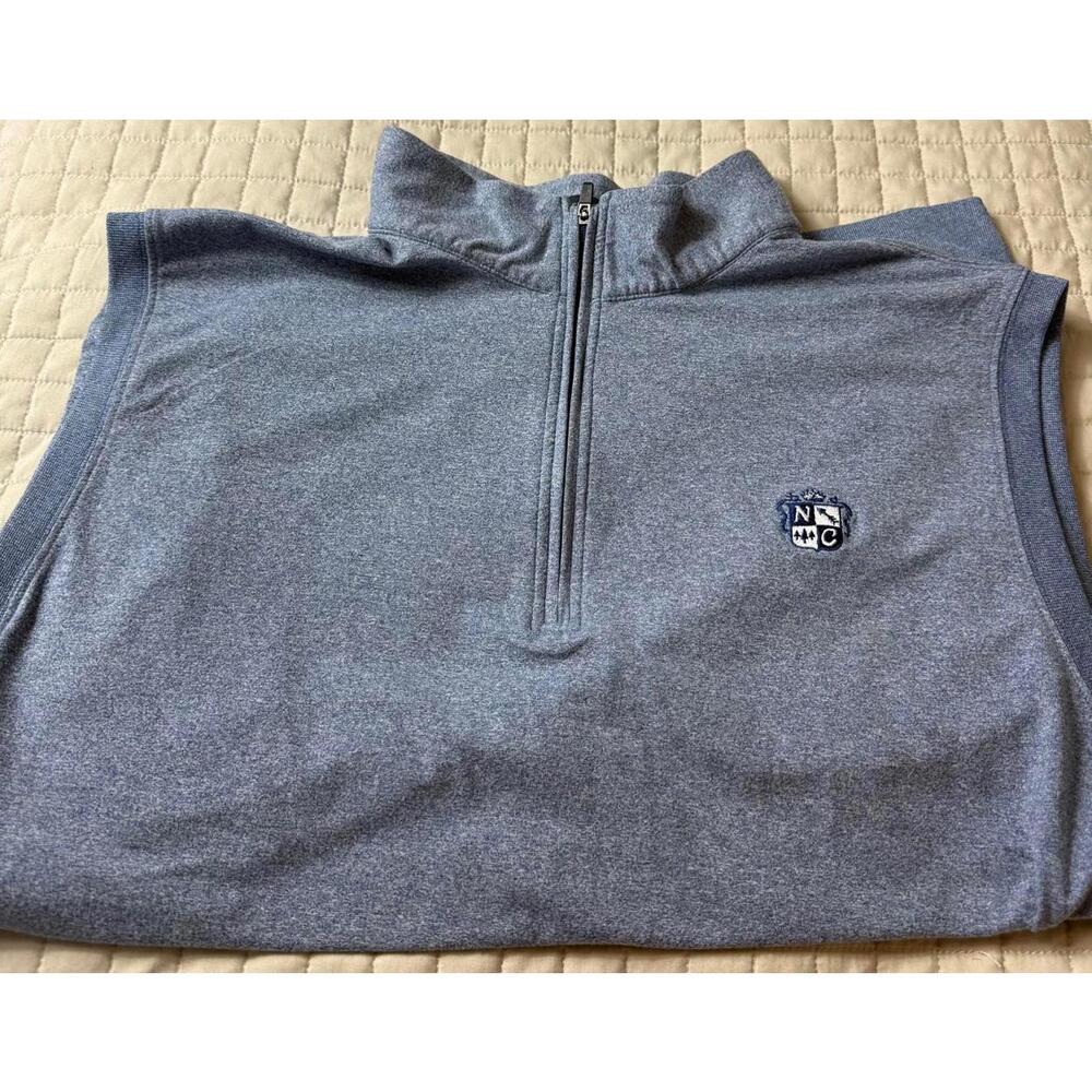 Turtleson NORTHWOOD Club Dallas Golf Shirt Men's M‎ Sleeveless Vest 1/4 Zip